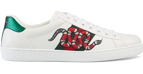 gucci ace snake uk|gucci ace embroidered snake.